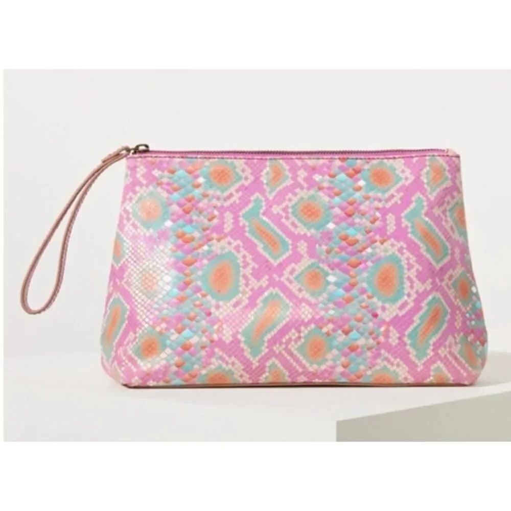 Anthropologie Merritt Snake Printed Bag